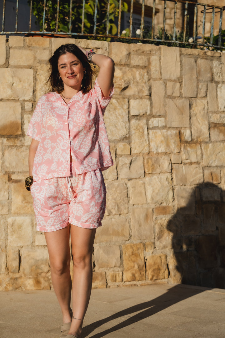 Samara Shorts and Shirt Pyjama Set - Woven Riches NI