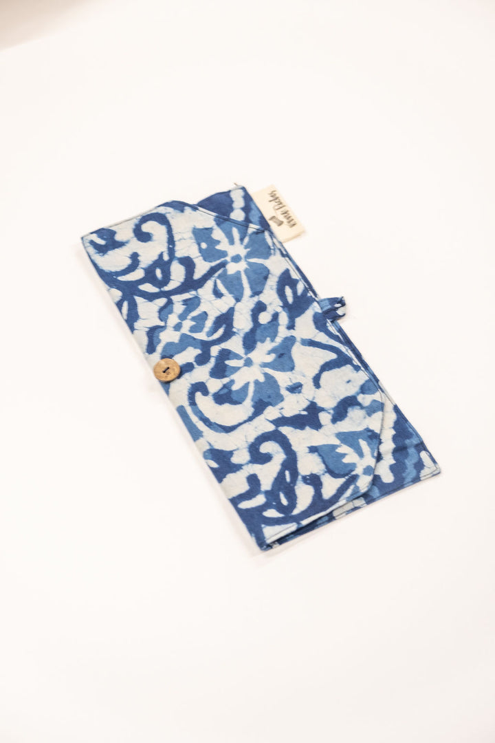 Cutlery Holder - Blue Floral - Woven Riches NI
