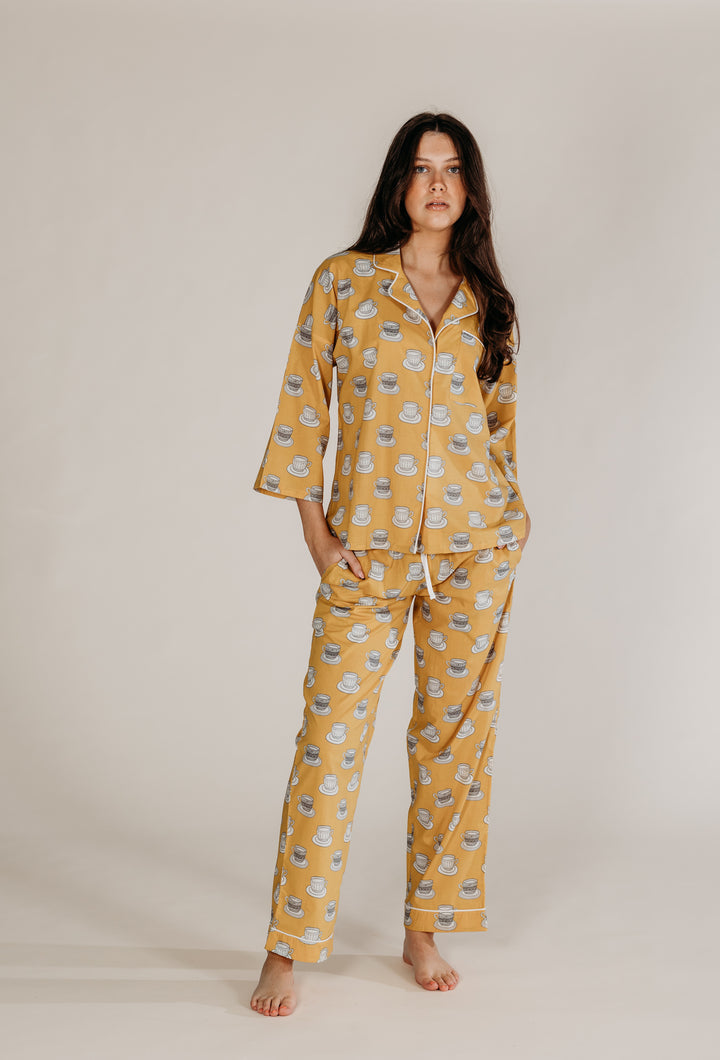 Cups & Saucer Printed Pyjamas - Woven Riches NI