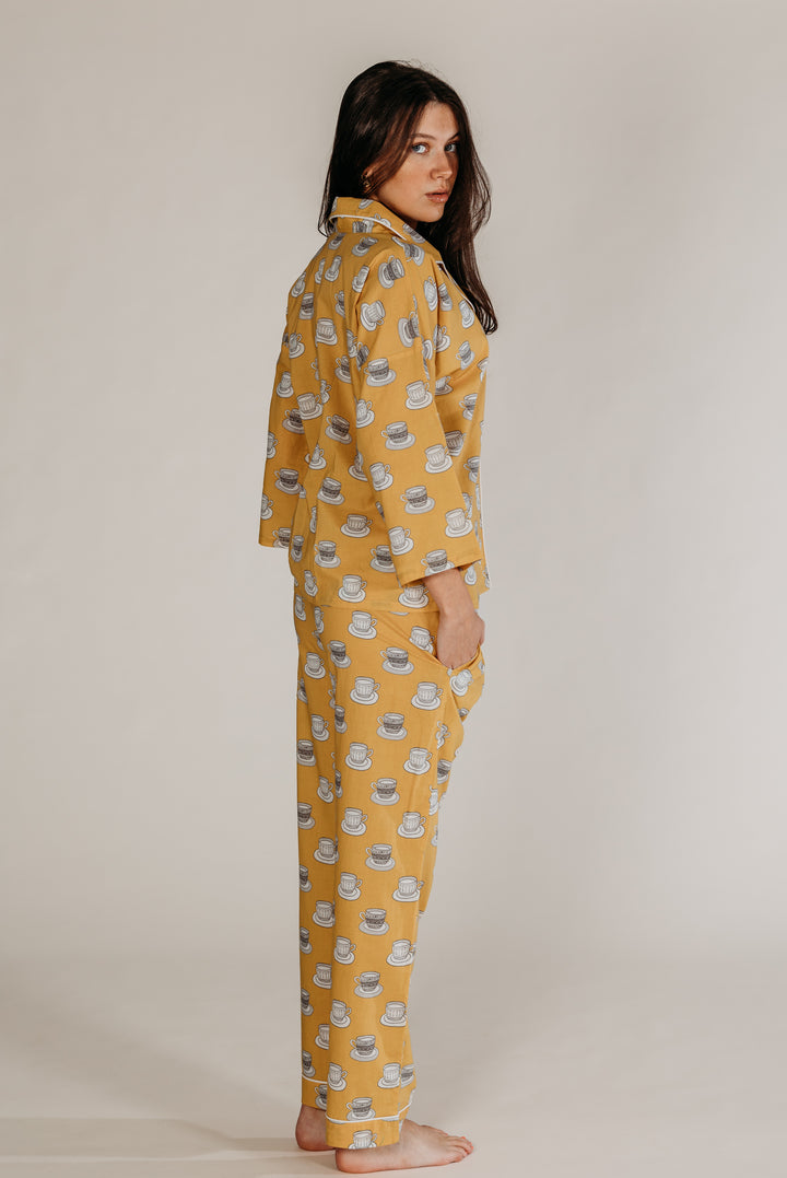 Cups & Saucer Printed Pyjamas - Woven Riches NI