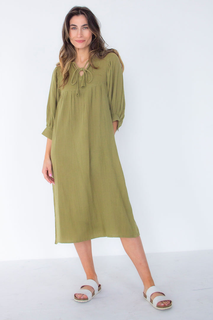 Olive Dress - Woven Riches NI
