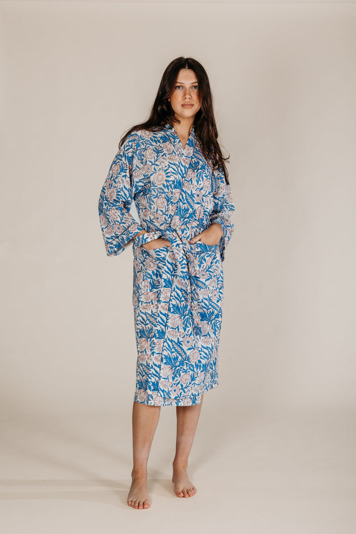 Jaya Block Printed Robe - Woven Riches NI